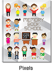 Pixels Yearbook Cover