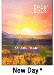 new day yearbook cover, landscape, elementary school yearbook cover