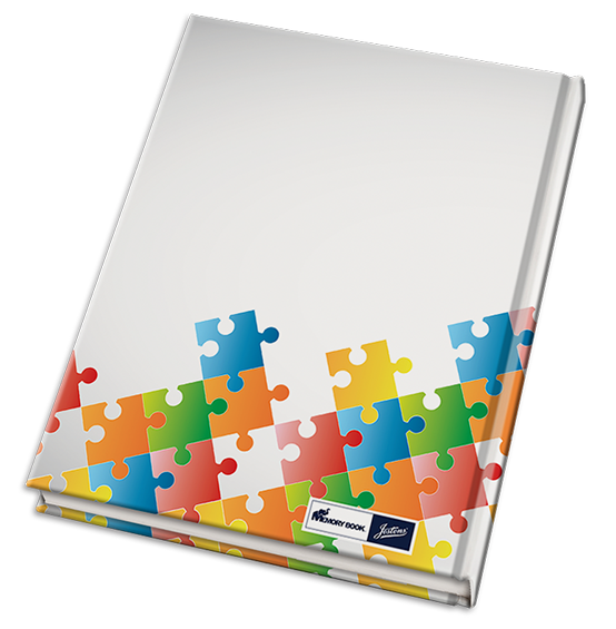puzzle yearbook, yearbook inspiration cover, elementary school yearbook cover
