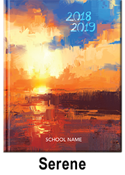 serene creative yearbook theme, painted yearbook theme